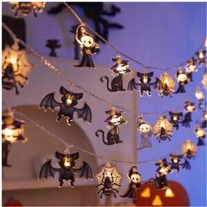 Gaatpot (MIX D, 3m 20LED) 1.5/3m Halloween LED Light String Pumpkin Ghost Spider Web Bat Gaatpot (MIX D, 3m 20LED) 1.5/3m Halloween LED Light String Pumpkin Ghost Spider Web Bat