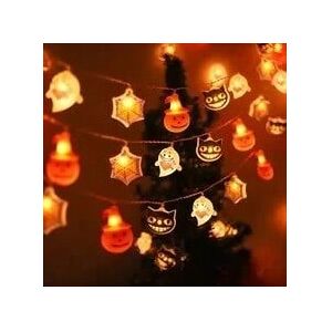 Gaatpot (MIX A, 3m 20LED) 1.5/3m Halloween LED Light String Pumpkin Ghost Spider Web Bat Gaatpot (MIX A, 3m 20LED) 1.5/3m Halloween LED Light String Pumpkin Ghost Spider Web Bat