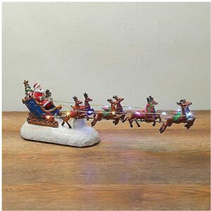 Unbranded (As show, One size) Resin Christmas Decoration Gift Luminous Deer Cart Xmas Orna Unbranded (As show, One size) Resin Christmas Decoration Gift Luminous Deer Cart Xmas Orna