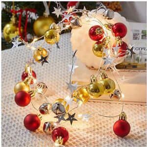 Unbranded (As show, One size) 13 Ft 20 LED Christmas Decorative Wire Light Ball Shape LED Unbranded (As show, One size) 13 Ft 20 LED Christmas Decorative Wire Light Ball Shape LED