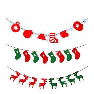 Unbranded (As show, One size) Christmas Day banner pulling flag decoration hanging flag le Unbranded (As show, One size) Christmas Day banner pulling flag decoration hanging flag le