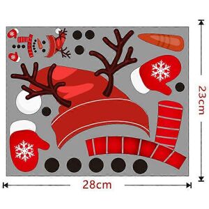 Unbranded (As show, One size) Christmas wall sticker cartoon snowman refrigerator window s Unbranded (As show, One size) Christmas wall sticker cartoon snowman refrigerator window s