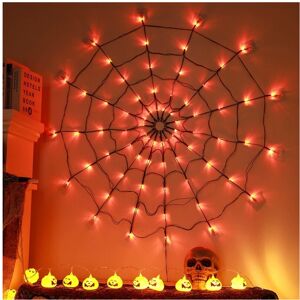 Unbranded (orange) Halloween Glowing Spider Web Decoration Lights Spider Web Lights Outdoo Unbranded (orange) Halloween Glowing Spider Web Decoration Lights Spider Web Lights Outdoo