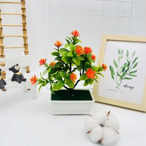 Unbranded (Sunset Red) Camellia Sasanqua Artificial Tree Plant Bonsai For Decoration Livin Unbranded (Sunset Red) Camellia Sasanqua Artificial Tree Plant Bonsai For Decoration Livin