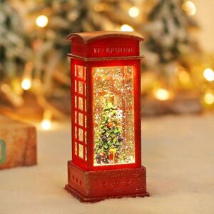 Unbranded (As show, One size) 1pcs Glowing Christmas Tree in Phone Booth, Red Phone Booth Unbranded (As show, One size) 1pcs Glowing Christmas Tree in Phone Booth, Red Phone Booth