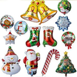 Unbranded (As show, One size) 13 Ballon de Nol Ballon en Aluminium Gonflable Pre Nol Arbre Unbranded (As show, One size) 13 Ballon de Nol Ballon en Aluminium Gonflable Pre Nol Arbre