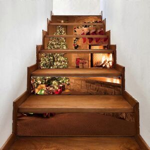 Unbranded (As show, One size) Waterproof 3D Christmas Stair Stickers for Staircase Renovat Unbranded (As show, One size) Waterproof 3D Christmas Stair Stickers for Staircase Renovat
