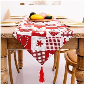 Unbranded (As show, One size) Rectangular Christmas Tablecloth Polyester 35*180m Christmas Unbranded (As show, One size) Rectangular Christmas Tablecloth Polyester 35*180m Christmas