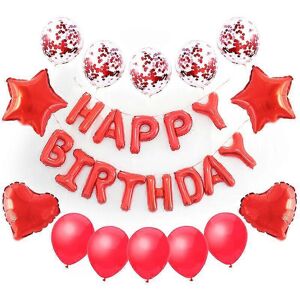 Unbranded (As show, One size) Birthday aluminum foil balloon set sequin latex balloon chil Unbranded (As show, One size) Birthday aluminum foil balloon set sequin latex balloon chil