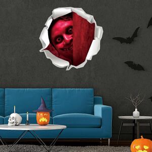 Unbranded (As show, One size) 2-pack 3D Halloween Wall Decals red devil haunt Wall removab Unbranded (As show, One size) 2-pack 3D Halloween Wall Decals red devil haunt Wall removab