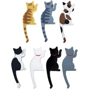 Unbranded (As show, One size) 7pcs Magnetic Hooks, Cat Fridge Magnet, Cute Fishhook Magnet Unbranded (As show, One size) 7pcs Magnetic Hooks, Cat Fridge Magnet, Cute Fishhook Magnet