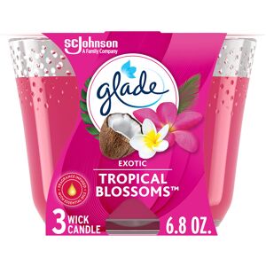 Glade Candle Tropical Blossoms Fragrance Candle Infused with Essential Oils Ai Glade Candle Tropical Blossoms Fragrance Candle Infused with Essential Oils Ai