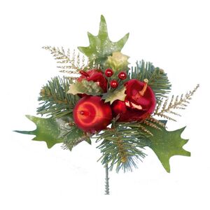 Premier Holly and Apple Plastic Pick Christmas Decoration Premier Holly and Apple Plastic Pick Christmas Decoration