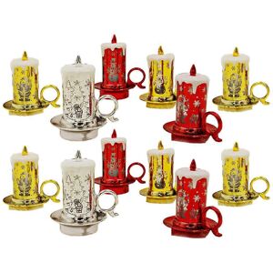 Unbranded (As show, One size) 12pcs Christmas Flameless Candles Night Light LED Candle San Unbranded (As show, One size) 12pcs Christmas Flameless Candles Night Light LED Candle San