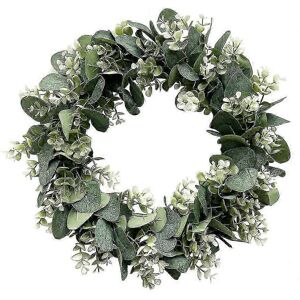 Kikidex (As show, One size) Eucalyptus Wreath Farmhouse Decor, Green Wreath Front Door F Kikidex (As show, One size) Eucalyptus Wreath Farmhouse Decor, Green Wreath Front Door F