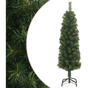 vidaXL Slim Artificial Christmas Tree with Stand Green 120 cm PVC Decoration vidaXL Slim Artificial Christmas Tree with Stand Green 120 cm PVC Decoration