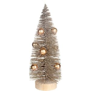 Unbranded (15cm high, One size) Elegant Christmas Tree Miniature Tree with Wood Base Desk Unbranded (15cm high, One size) Elegant Christmas Tree Miniature Tree with Wood Base Desk