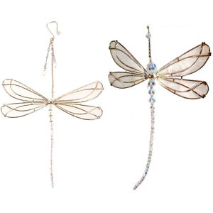 Unbranded (As show, One size) Delicate Crystal Hanging Dragonfly for Sun Catcher with Chai Unbranded (As show, One size) Delicate Crystal Hanging Dragonfly for Sun Catcher with Chai
