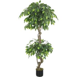 Leaf 150cm Artificial Twisted Ficus Tree - Artificial Ficus Tree Leaf 150cm Artificial Twisted Ficus Tree - Artificial Ficus Tree