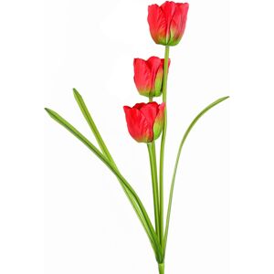 Leaf 80cm Artificial Tulip Red Stem Leaf 80cm Artificial Tulip Red Stem