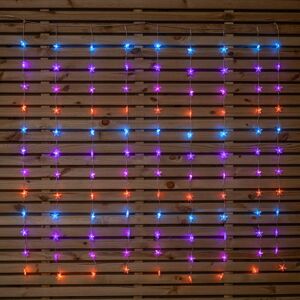 Premier 1.2 x 1.2m Light up Christmas Star Curtain Lights with 108 Rainbow LEDs Premier 1.2 x 1.2m Light up Christmas Star Curtain Lights with 108 Rainbow LEDs