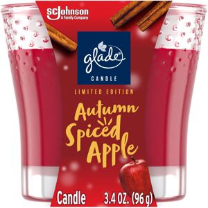 Glade Candle Jar Air Freshener Autumn Spiced Apple Limited Edition Scent 3.4 Glade Candle Jar Air Freshener Autumn Spiced Apple Limited Edition Scent 3.4