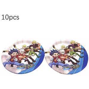 Unbranded (10Pcs 7inPlates) Balloons Birthday Happy Beyblade Burst Theme Party Set Boys Fa Unbranded (10Pcs 7inPlates) Balloons Birthday Happy Beyblade Burst Theme Party Set Boys Fa