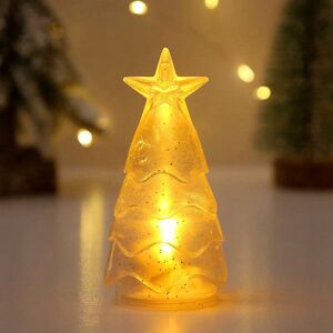 Gaatpot (Yellow light (silver powder)) LED electronic candle light Christmas tree decora Gaatpot (Yellow light (silver powder)) LED electronic candle light Christmas tree decora