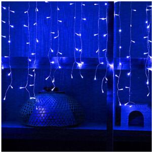 Unbranded (Blue, 13FT=4M 96LED) 13130ft Icicle Curtain Lights Led Fairy Christmas Indoor W Unbranded (Blue, 13FT=4M 96LED) 13130ft Icicle Curtain Lights Led Fairy Christmas Indoor W