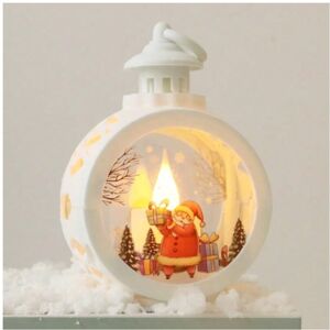 Gaatpot (White Trumpet-Santa Claus) Christmas decoration supplies LED candle lights roun Gaatpot (White Trumpet-Santa Claus) Christmas decoration supplies LED candle lights roun