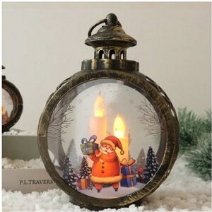 Gaatpot (Bronze Large-Santa Claus) Christmas decoration supplies LED candle lights round Gaatpot (Bronze Large-Santa Claus) Christmas decoration supplies LED candle lights round