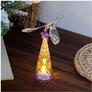 Gaatpot (Purple) New mini luminous bird Christmas tree Christmas decorations desktop orn Gaatpot (Purple) New mini luminous bird Christmas tree Christmas decorations desktop orn