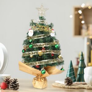 Unbranded 24" Pre-lit Artificial Christmas Tree Mini Xmas Pine Tree W/Ornaments Unbranded 24" Pre-lit Artificial Christmas Tree Mini Xmas Pine Tree W/Ornaments