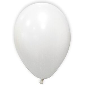 Rubies 12 White Metallic Balloons 28 cm Rubies 12 White Metallic Balloons 28 cm
