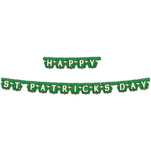 JADEO Green St. Patrick's Day Garland - 2.1m x 10.8cm Party Decoration JADEO Green St. Patrick's Day Garland - 2.1m x 10.8cm Party Decoration