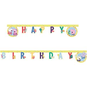 Rubies Happy Birthday Peppa Pig garland 2 m Rubies Happy Birthday Peppa Pig garland 2 m