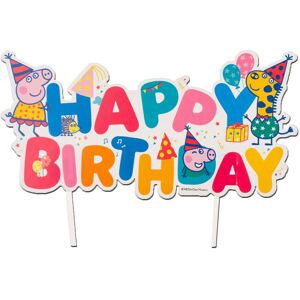 Rubies Cake topper Happy Birthday Peppa Pig 17 cm Rubies Cake topper Happy Birthday Peppa Pig 17 cm