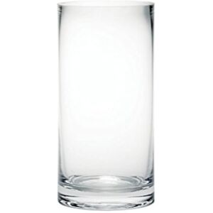 Oasis 20cm Tall Clear Glass Cylinder Flower Vase Oasis 20cm Tall Clear Glass Cylinder Flower Vase