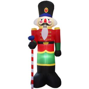 Unbranded 8ft Waterproof Outdoor Inflatable Nutcracker with LED Lights for Garden Yard Unbranded 8ft Waterproof Outdoor Inflatable Nutcracker with LED Lights for Garden Yard
