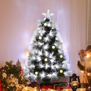 HOMCOM White 3ft Artificial Christmas Tree - Star Topper HOMCOM White 3ft Artificial Christmas Tree - Star Topper