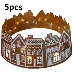 Unbranded (66cm/25.98in) Led Gingerbread House Christmas Tree Collar Lighting Xmas Skirt D Unbranded (66cm/25.98in) Led Gingerbread House Christmas Tree Collar Lighting Xmas Skirt D