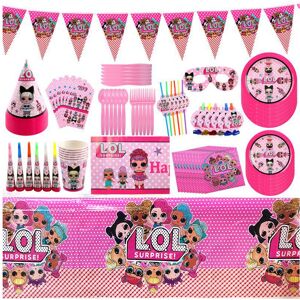 Unbranded (88pcs Set) Party Lol Theme Supplies Birthday Decorations Banner Plates Kids Fav Unbranded (88pcs Set) Party Lol Theme Supplies Birthday Decorations Banner Plates Kids Fav