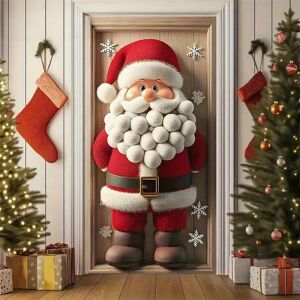 Unbranded (Multicolor) Santa Claus Door Curtain Decoration Flag Christmas Indoor And Outdo Unbranded (Multicolor) Santa Claus Door Curtain Decoration Flag Christmas Indoor And Outdo
