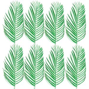 GreenZech Artificial Palm Tree Faux Leaves Green Plants Greenery for Flowers Decorations GreenZech Artificial Palm Tree Faux Leaves Green Plants Greenery for Flowers Decorations