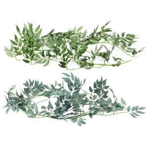 GreenZech (Grey Green) 67" Artificial Willow Vines Plant Greenery Garland Wreath Leaves Ha GreenZech (Grey Green) 67" Artificial Willow Vines Plant Greenery Garland Wreath Leaves Ha