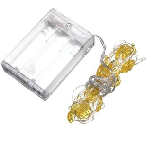GreenZech (Yellow) 2M 18 LED Battery Powered Santa Claus String Fairy Light For Xmas Party GreenZech (Yellow) 2M 18 LED Battery Powered Santa Claus String Fairy Light For Xmas Party