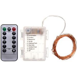 GreenZech (Red) Battery Powered 5M 50LEDs Waterproof Copper Wire Fairy String Light for Ch GreenZech (Red) Battery Powered 5M 50LEDs Waterproof Copper Wire Fairy String Light for Ch