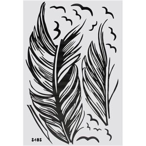 GreenZech (Black) DIY Modern Plume Feather Wall Sticker Birds Flying Feather Removable Wal GreenZech (Black) DIY Modern Plume Feather Wall Sticker Birds Flying Feather Removable Wal
