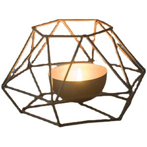 GreenZech (L) Creative Hollow Nordic 3D Geometric Tea Light Candlestick Candle Holder Deco GreenZech (L) Creative Hollow Nordic 3D Geometric Tea Light Candlestick Candle Holder Deco