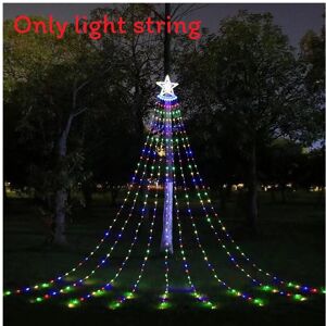 Unbranded (UK Colorful) Curtain Led Star Lights Christmas Tree Pentagram Outdoor Decorativ Unbranded (UK Colorful) Curtain Led Star Lights Christmas Tree Pentagram Outdoor Decorativ
